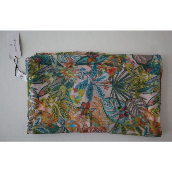 Vera Bradley 22842-X02 Women's Multi *Rain Forrest Canopy* Soft Fringe Scarf - Picture 6 of 8